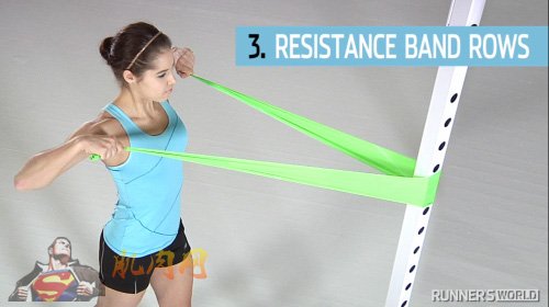 resistance band rows