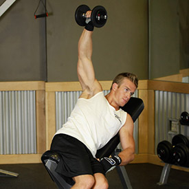 One-Arm Incline Lateral Raise