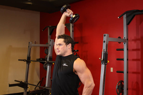 在家肱三头肌锻炼方法 教你怎么练肱三头肌