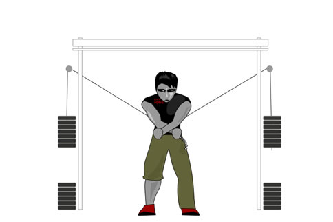 肱三头肌锻炼方法详解 绳索下拉是最简单的